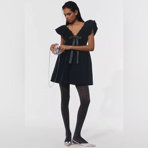 Endless Rose Velvet Bow Mini Dress
